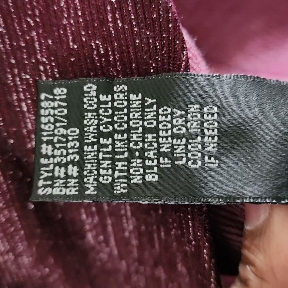 I.N. Burgundy  special Occasion dress  Sz Med Mini dress - Picture 6 of 10